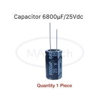 ราคา 6800uf 25V capacitor 6800uF 25Vdc คาปาซิเตอร์ 6800uF25V ขนาด 16 0x30 0 mm จำนวน 1 ชิ้น (21338448530)