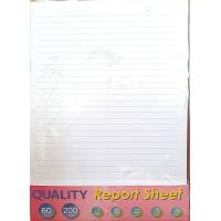 ราคา กระดาษรายงานมีเส้น 2 หน้า A4 เนื้อหนา 60 แกรม ยี่ห้อ ควอลิตี้ บรรจุ 100 แผ่น 200 แผ่น 500 แผ่น ต่อ ห่อ (22410548004)