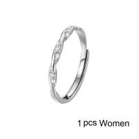 ราคา Moubi คริสตัลเพชรแบบเรียบง่ายสไตล์เกาหลีแหวนคู่รักหรูหราแหวนเงินไทเทเนียมเครื่องประดับแฟชั่นสำหรับผู้หญิงผู้ชายแหวนหมั้นงานแต่งงานแหวนคู่รักปรับขนาดได้ (19900788013)