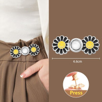 ราคา กางเกงขายาวกระดุมเอวหน้ายิ้มเดซี่น้อยเอวใหญ่เปลี่ยนเป็นสิ่งประดิษฐ์กระดุมไร้เข็มขนาดเล็ก (19795699990)