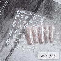 ราคา UR SUGAR 3D Cute White Wildflower Colored Beautiful Daisy Flower Sunflower Embossed Relief Nail Art Decoration Sticker Manicure Decals (22565729770)