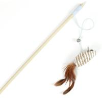 ราคา พร้อมส่งในไทย ไม้ตกแมว ไม้ตกแมวเชือกถัก ไม้ล่อแมว ไม้หยอกแมว ของเล่นแมว (22598354453)