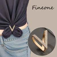 ราคา เข็มกลัดผ้าคุลมไหล่มีห่วงห่วงคล้องประดับผ้าพันคอเครื่องประดับแฟชั่นรูปตัว V ที่หนีบผ้าพันคอแฟชั่น (22038192971)