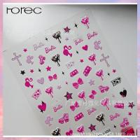 ราคา Horec Nail stickers สติกเกอร์ติดเล็บลายนูน5D ตุ๊กตาบาร์บี้สีชมพูที่รัก เจ้าหญิงการ์ตูน สติกเกอร์ติดเล็บติดดาวโบว์สุดฮอต (22394883780)