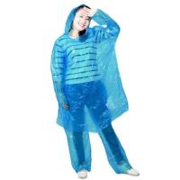 ราคา เสื้อกันฝนพกพา ชุดกันฝน เสื้อ กางเกง สีน้ำเงิน พร้อมส่ง Rainwear เสื้อกันฝนฉุกเฉินกันน้ำสำหรับผู้ใหญ่ เสื้อกันฝนขนาดพกพา สำหรับผู้ชายและผู้หญิง (22372863422)