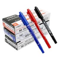 ราคา ปากกาลบไม่ออก มาร์คเกอร์2หัว เขียนพลาสติก เหล็ก ไม้ ผ้า หนัง แก้ว เซรามิก กันน้ำ ไม่หลุดไม่ลอก สินค้าพร้อมส่ง (22060186039)