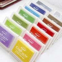 ราคา ส่งจากไทย Ink pad หมึกสี หมึกปั๊ม สูตรกันน้ำ หมึกปั๊ม Craft Ink Pad สำหรับพื้นผิวด้าน ไม้ กระดาษ ผ้า (22135795522)