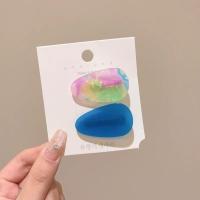 ราคา 2 ชิ้นน่ารักชนกันกิ๊บสีผมสำหรับผู้หญิงรูปไข่ Acetate Bang Clip คลิปปากเป็ดสาวกิ๊บอารมณ์ Headwear เครื่องประดับผม (22107439964)