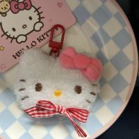 ราคา PUZHE โบว์น๊อต พวงกุญแจรูปคิตตี้ แมวดำ ยัดไส้ พวงกุญแจตุ๊กตาแมว KT น่ารักมากๆ การตกแต่งตกแต่ง จี้พวงกุญแจคิตตี้ ของเล่นตุ๊กตาผ้า (22208808226)
