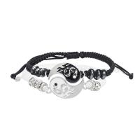 ราคา สร้อยคอคู่หยิน หยางแบบถักลายมังกรขาวดำสร้อยข้อมือแฟชั่นปรับแต่งได้จี้หยิน หยาง (21237307674)