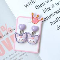 ราคา น ่ ารัก Sanrio Kuromi Hello Kitty Cinnamoroll สาวหูคลิปไม ่ มีรูหูต ่ างหูเด ็ กสาวของขวัญวันเกิดเด ็ กอุปกรณ ์ เสริม (22058950556)