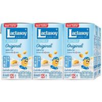 ราคา Lactasoy แลคตาซอยนมถั่วเหลือง UHT 125มล แพค 6 กล่อง (21595421191)