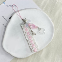 ราคา Y LifeStyle สายคล้องโทรศัพท์ลายลูกไม้สายคล้อง Y2k น่ารักหมีน่ารักจี้รูปกรงเล็บแมวสายคล้องหูฟังเคสแขวนเชือก CCD สายคล้องกระเป๋าตกแต่ง (22540187138)