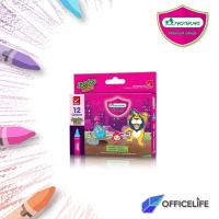 ราคา MASTER ART สีเทียน จัมโบ้ 12 สี 24 สี Jumbo Size เนื้อสีเข้ม ระบายนุ่ม ไม่หักง่าย 1 กล่อง (20119167312)