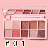 ราคา YAYA SHOPอายแชโดว์ พาเลทอายแชโดว์ 10 สี Eyeshadow เนื้อใยไหม เนื้อแมท ประกายชิมเมอร์ กลิตเตอร์ สีสวย Y5020 (22423684914)