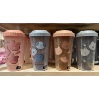 ราคา แก้วน้ำพลาสติกพิมพ์ลายน่ารัก มีฝาปิดพร้อมหูหิ้ว ขนาด 1000 ml (21822870075)