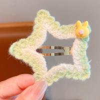 ราคา HANZE อุปกรณ์เสริมผม กิ๊บติดผมรูปดาวถัก สไตล์มินิมอล เครื่องประดับสำหรับตกแต่ง Barrettes ปุยหวาน น่ารักมากๆ ผ้าโพกศีรษะ ที่หนีบผม BB ขนกำมะหยี่ สำหรับผู้หญิง (22117178445)