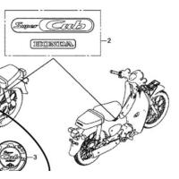 ราคา 86831 K76 T60ZA เครื่องหมายติดฝาครอบตัวถัง honda แท้ศูนย์ (9471936536)
