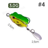 ราคา กบยางจิ๋ว 2 5cm 3g เนื้อยางเหนียวนุ่มไม่ขาดง่าย กบยางตีปลาช่อน กบยางราคาถูก R106 (20450180596)