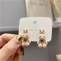 ราคา ourlove4 Hot Sale ต่างหูเม็ดเดี่ยวรูปหมีกระต่ายน่ารักสำหรับเด็กผู้หญิงต่างหูรูปสัตว์น่ารัก (21988319431)