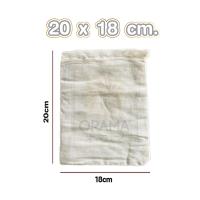ราคา ORAMA FB5 ถุงผ้าขาวบาง ผ้ากรอง แบบมีเชือก สำหรับต้มสมุนไพร ต้มยา กรองชา ถุงใส่เครื่องหอม เครื่องเทศ (21732847243)