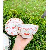 ราคา จานเซรามิคกระเบื้อง จานกระเบื้อง จานเซรามิค จาน ลายสวยมาก จานขนาด8 (17779987052)