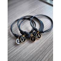 ราคา สร้อยข้อมือเชือกคอตตอลดำพร้อมจี้ตัวอักษรภาษาอังกฤษ (21412006502)