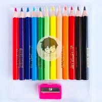 ราคา สีไม้ มาสเตอร์อาร์ต MASTERART ดินสอสีไม้แท่งสั้น 12 สี ซุปเปอร์ไบร์ท แถมฟรี กบเหลาดินสอ (16167619572)