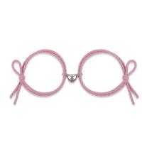ราคา สายรัดข้อมือแม่เหล็ก2ชิ้นสำหรับคู่รักชายหญิงสร้อยข้อมือคู่แบบยางปรับได้สำหรับคู่รัก (22372977697)