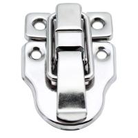 ราคา HOMP หัวเข็มขัดกล่องเหล็กชุบนิกเกิลสีเงินหัวเข็มขัดอุปกรณ์บรรจุภัณฑ์หัวเข็มขัดล็อคกล่องไม้พร้อมตะขอรูปตุ่นปากเป็ดตัวล็อคบานพับ (22596219634)