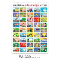 ราคา แผ่นความรู้พลาสติก ขนาด A4 แบบหัดอ่าน ก ไก่ ฮ นกฮูก แบบหัดอ่านสระ วรรณยุกต์ไทย (9554673545)