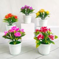 ราคา กระถางปลูกต้นไม้ประดิษฐ์ดอกไม้ปลอมเหมือนจริงสำหรับบ้าน (22069516249)