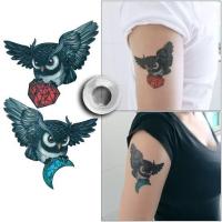 ราคา แทททู ลายนกฮูกคาบเพชร Tattoo Sticker สติ๊กเกอร์แทททู รอยสักชั่วคราว แทททูกันน้ำ ซื้อครบ3แผ่น แถมฟรีอีก1แผ่น (2433713000)