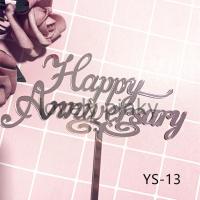 ราคา พร้อมส่ง ป้ายปักเค้ก Happy Anniversary ปักเค้กวันครบรอบ ป้ายปัHappy Anniversary (7902381763)