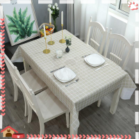 ราคา ผ้าคลุมโต๊ะกันน้ำ ผ้าปูโต๊ะ วัสดุ PEVA สี่เหลี่ยม ลายตาราง กันน้ำและกันเปื้อน ทำความสะอาดง่าย ผ้าปูโต๊ะลายตาราง (22207299886)