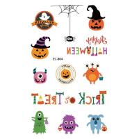 ราคา New Halloween Tattoo Stickers Funny Cartoon Funny Kids Tattoo Sticker Disposable tattoo stickers (16100119481)