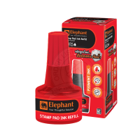 ราคา ตราช้าง หมึกเติมแท่นประทับ 30 มล สีสดคงทน หมึกกันน้ำ (22296982596)