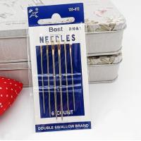 ราคา เข็มเย็บผ้า เข็มปักผ้า เบอร์ 1 2 เข็มใหญ่เย็บผ้าหนา 6 เล่ม แพ็ค (21752542030)