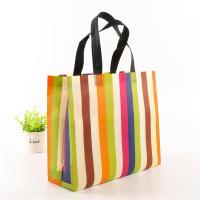 ราคา stripe Foldable handbag Convenient non woven fabric Reusable shopper bag Eco friendly tote bag for Travel Grocery shopping Outdoor activities Daily use Eco conscious consumers (22384942769)