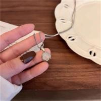 ราคา สร้อยคอรูปวงกลมหินรูปพระจันทร์สีขาวเหมาะสำหรับสร้อยคอเพชรสวารอฟสกีสุดหรูแบบเฉพาะสาวน้อย (21717992523)