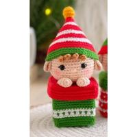 ราคา ไม่ใช่งานสำเร็จ แพทเทิร์นถักโครเชต์ กล่องใส่ของขวัญ คริสมาสต์ (21551346769)