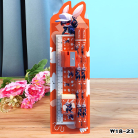 ราคา Aimilo ชุดเครื่องเขียน1ชุดมีถึง5ชิ้นประกอบไปด้วยดินสอ ไม้บรรทัด ยางลบ กบเหลา ลายน่ารัก (22473425837)