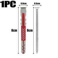 ราคา 20ชิ้นสกรูขยายไนลอนตัวขยายท่อสกรูตัวเจาะสกรูคอนกรีตตัวยึดสลักเกลียวขยาย (22495000605)