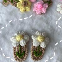 ราคา กิ๊บติดผม ไหมพรมถักแท้ๆ 2 ชิ้น (22172903953)