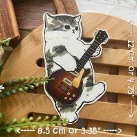 ราคา แมวน่ารัก สติกเกอร์ เคลือบกันน้ำ ลายแนวๆ ไดคัท ติดกระเป๋าเดินทาง โน้ตบุ๊ค เคสโทรศัพท์ กระบอกน้ำ Waterproof Decal Sticker (22015212699)