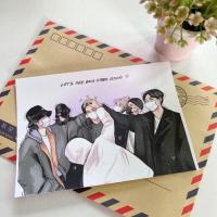 ราคา โปสการ์ด BTS Fanart พร้อมซองใส (19112570970)
