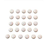 ราคา ที่ติดรองเท้า ปุ้มหมุดติด สีทองดินปืน ตัวอักษรabc สำหรับตกแต่งรองเท้า diy รุ่น3 (22130716238)