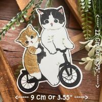 ราคา แมวน่ารัก สติกเกอร์ เคลือบกันน้ำ ลายแนวๆ ไดคัท ติดกระเป๋าเดินทาง โน้ตบุ๊ค เคสโทรศัพท์ กระบอกน้ำ Waterproof Decal Sticker (22015187921)