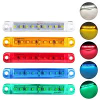 ราคา ไฟข้างรถ LED DC 12 24V 9 1ชิ้นสำหรับรถยนต์ รถบรรทุก รถพ่วง ไฟข้าง ไฟแถบไฟ LED สีแดง (22203304591)