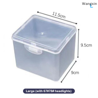 ราคา wang กล่องเก็บของแบบฝาพับกล่องพลาสติกใสตั้งโต๊ะกล่องใส่ไฟหน้า LED (20889043115)